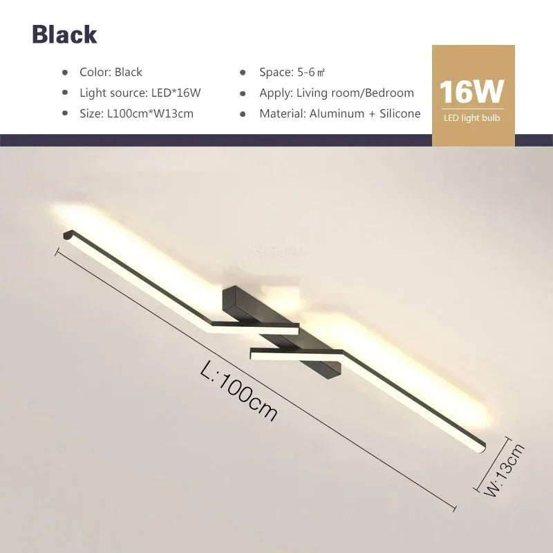 Modern LED Ceiling Light Line Design