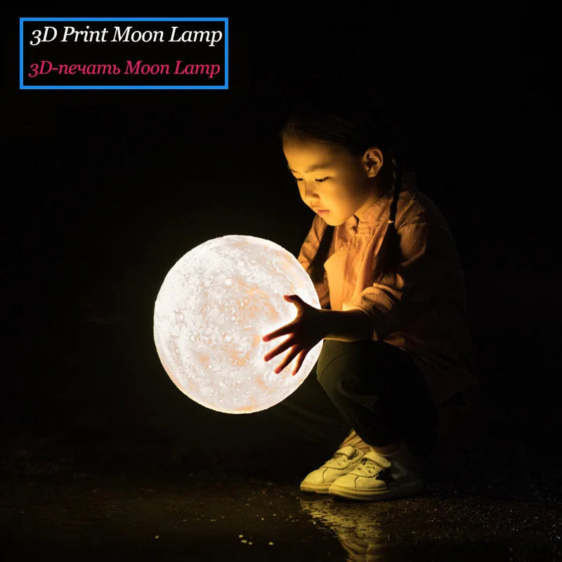 3D LED Moon Lamp Nightlight