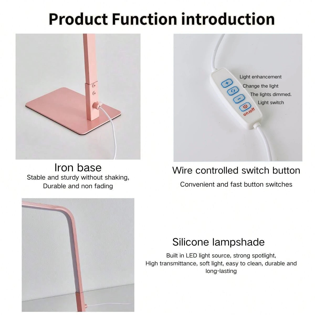 LED desk lamp with eye protection design