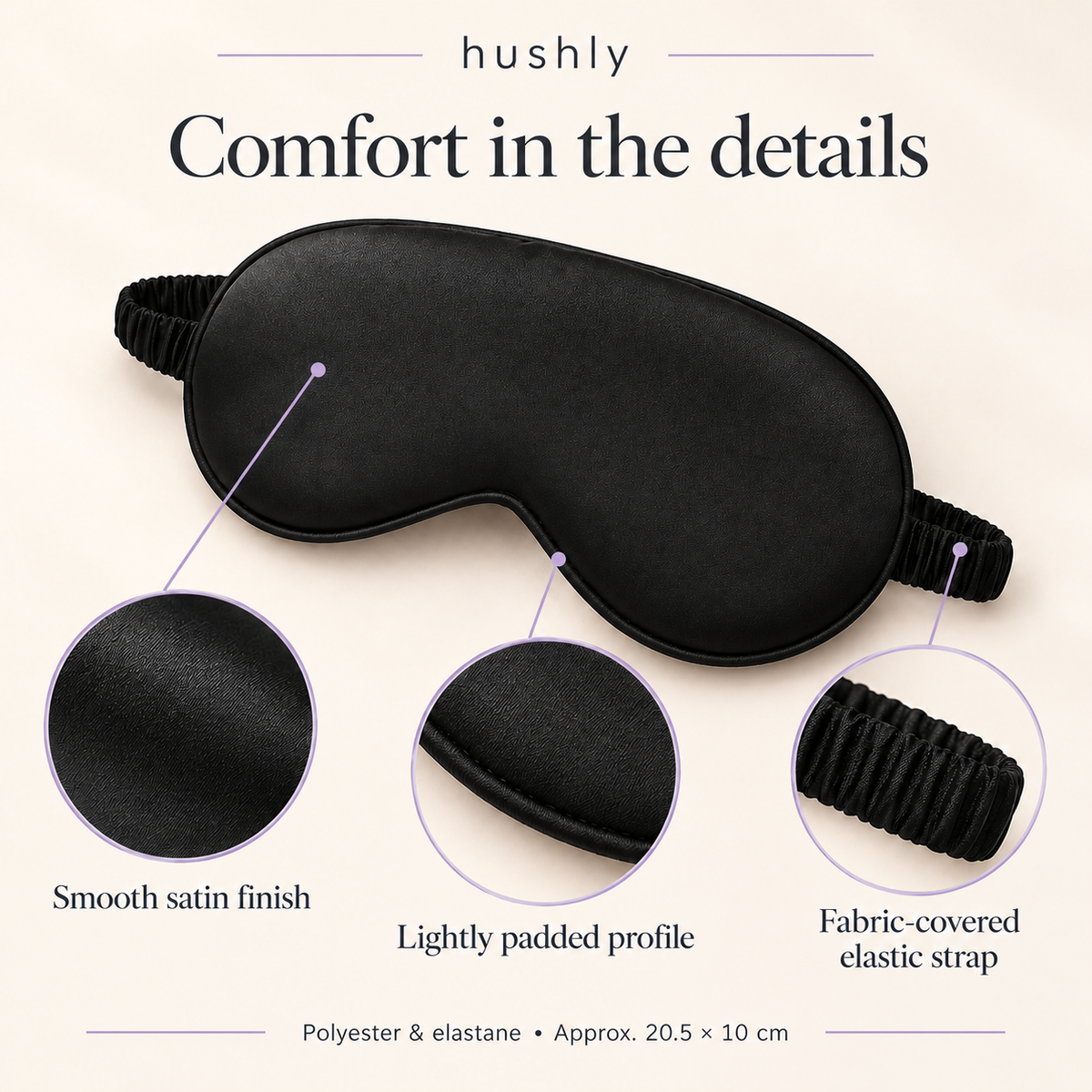 Hushly Comfort in the details on warm ivory