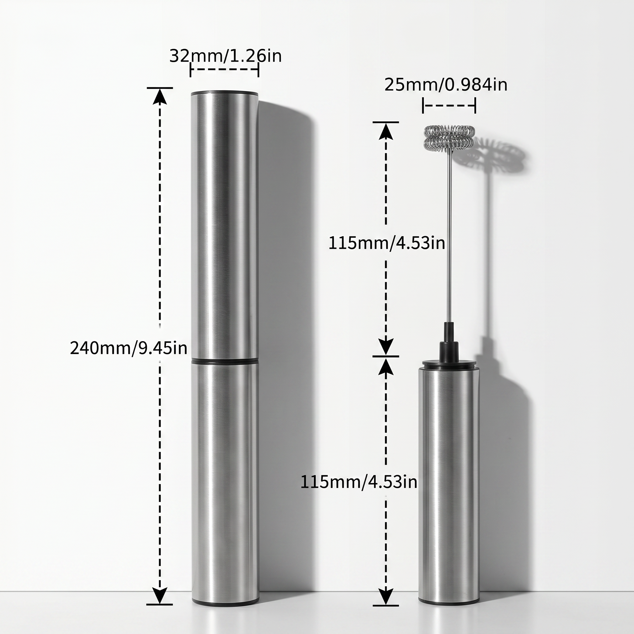 Rechargeable Stainless Steel Milk Frother